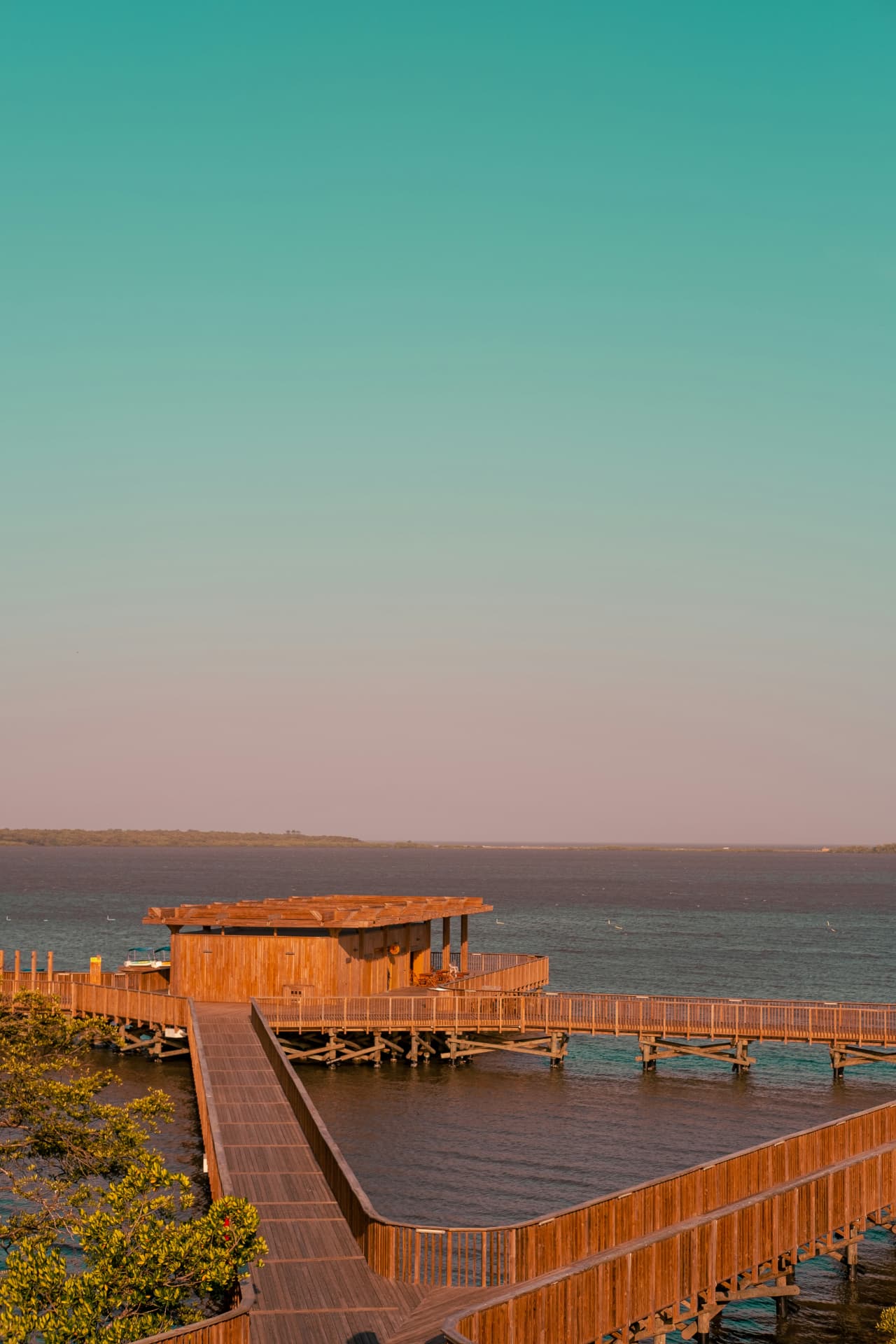 Boardwalk over the wetlands of the Colombian Caribbean